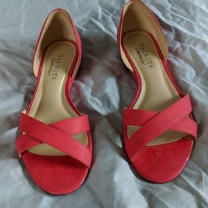 Pink flat sandals